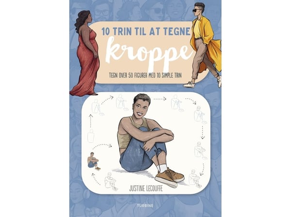 10 steg for å tegne kropper | Justine Lecouffe | Språk: Dansk
