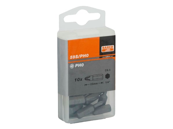 Bahco Bits PH2 25 mm 30 stykker i boks (59S/PH2-30P)