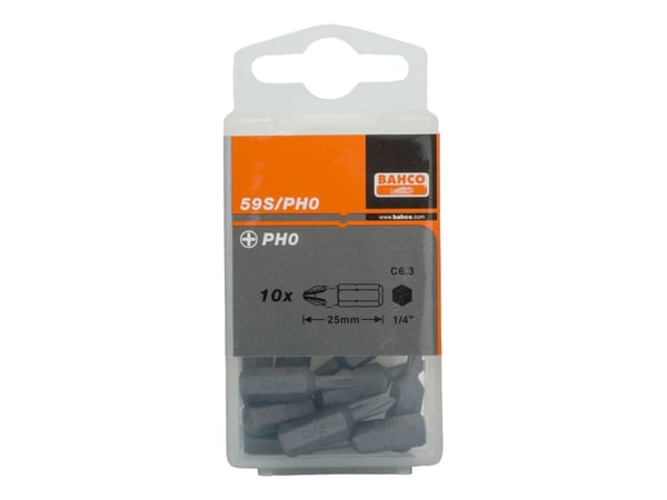 Bahco Bits PH2 25 mm 30 stykker i boks (59S/PH2-30P)