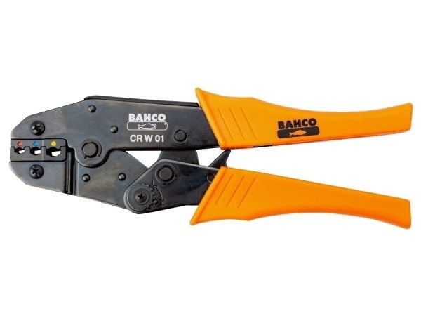 Bahco krymp-/press­tång med spärrfunktion för isolerade kontakter 0,5 mm² till 6 mm²