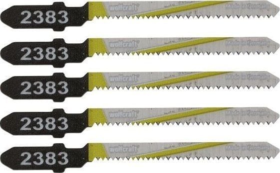 wolfcraft GmbH 2393000, Palapelisahanterät, Lastulevy, laminaatti, parketti, vaneri, havupuu, High Carbon Steel (HCS), 5 cm, 1.35 mm, 2 cm
