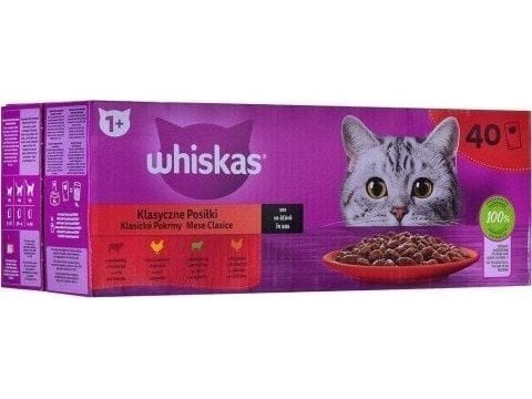 Whiskas Classic Mix-måltider i sausblanding for katter 40 x 85 g