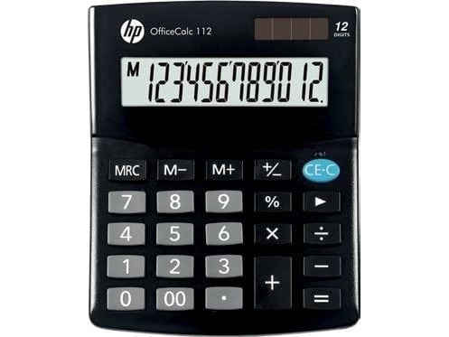 HP skrivebordskalkulator OfficeCalc 112 svart