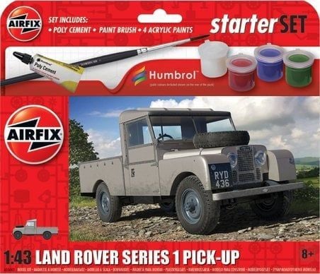 Airfix Land Rover Pick-Up bil med lakk