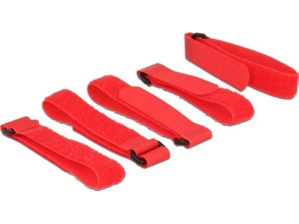 DeLOCK 18705, Punainen, 20 mm, 300 mm, 5 kpl