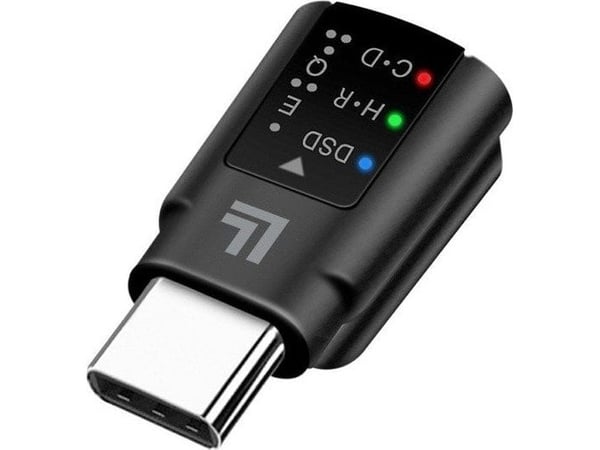 LogiLink USB-C DAC audio adapter, USB-C/M to 3.5 mm/F, black