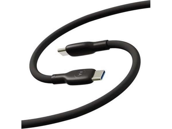 Motorola silikonkabel C-C 5A 2m, svart (SJCS0CCB20ET1-EU-BK)