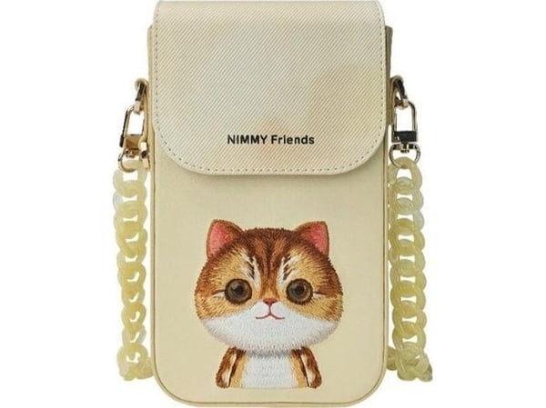 Mobilväska Big Eyed Pet 2.0 Cat khaki, 1 st