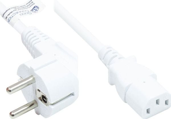 Alcasa P0130-W025, 2,5 m, CEE7/7, IEC C13, H05VV-F, 250 V