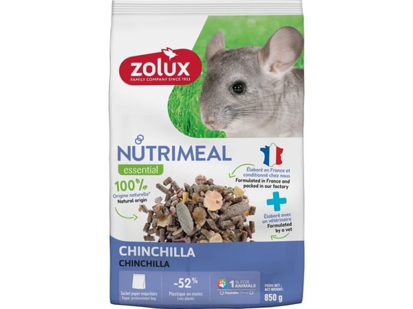 ZOLUX Blandingsmat for chinchillaer NUTRIMEAL 4 850g