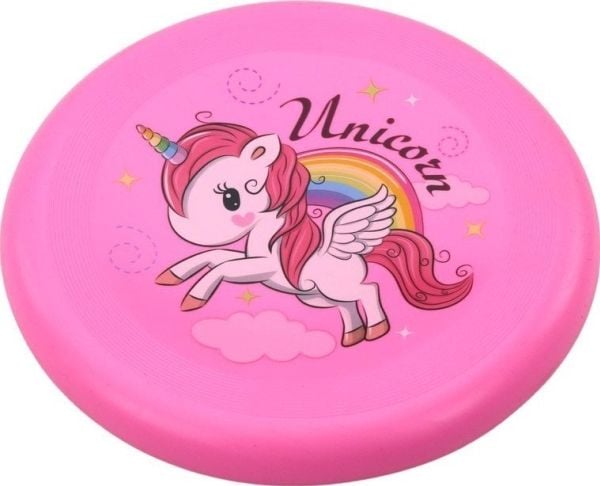 LeanToys flygende disk frisbee enhjørning rosa 20 cm