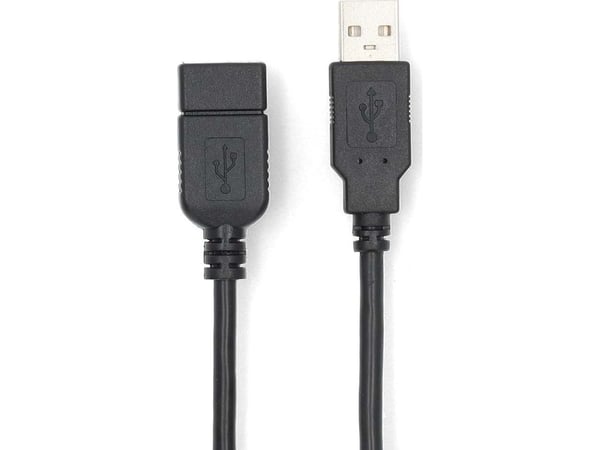 Nedis CCGL60010BK20, 1 m, USB A, USB A, USB 2.0, 0,48 Gbit/sek., Lajittelu