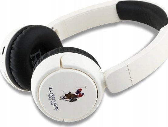 U.S. Polo Assn trådløse on-ear-hodetelefoner Bluetooth USHPV6PUNH hvit