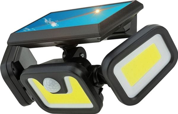Blow 67-495# solcelle gatelykt 3 reflektorer + sensor