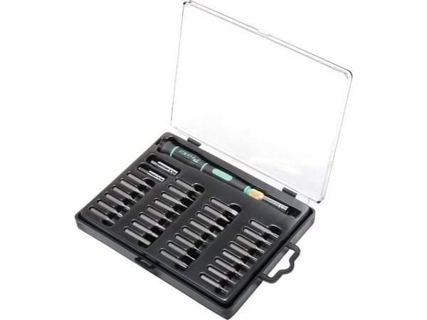 Ruuvimeisseli vaihdettavilla terillä (32 kpl), Pro'sKit