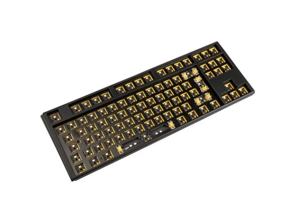 Ducky One 3 Hot-Swap Barebone TKL, 80%, Koblet med ledninger (ikke trådløs), USB, Mekanisk nøkkelbryter, RGB LED, Sort