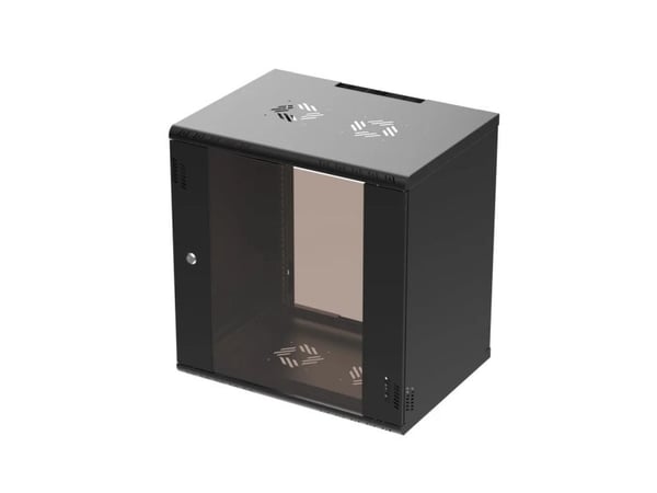 Extralink EX.39342, Veggmonterbar hylle, 12U, Sort