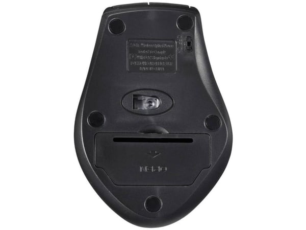 Renkforce RF-5827190, Høyre hendt, Optisk, RF kabel-fri, 1600 DPI, Sort