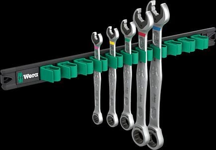 Wera 05020015001, 8,10,13,17,19 mm, Svart, Rustfritt stål, Tsjekkia, 380 mm, 160 mm, 45 mm