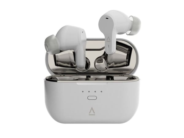 Creative Zen Air SXFI - True wireless-hörlurar med mikrofon - inuti örat - Bluetooth - aktiv brusradering - vit