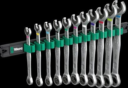 Wera 05020014001, 8,10,11,12,13,14,15,16,17,18,19 mm, Rostfritt stål, Tjeckien, 380 mm, 165 mm, 45 mm