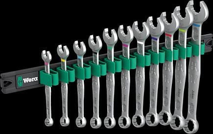 Wera 05020233001, 8,10,11,12,13,14,15,16,17,18,19 mm, Svart, Rustfritt stål, Tsjekkia, 380 mm, 160 mm, 45 mm