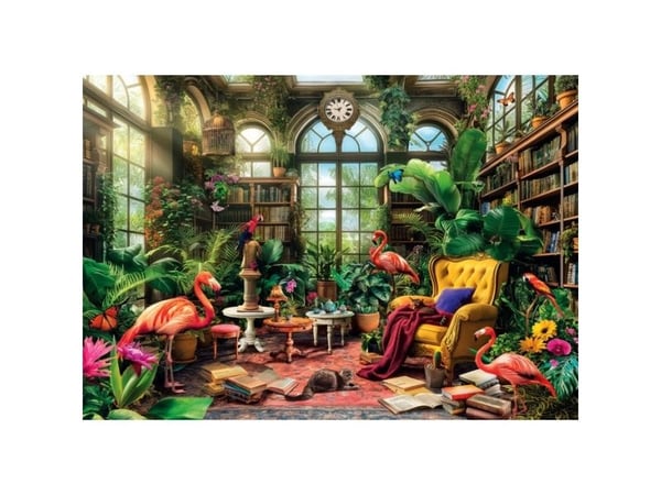 Clementoni Puslespil HQC The Greenhouse Library, 1000 brikker