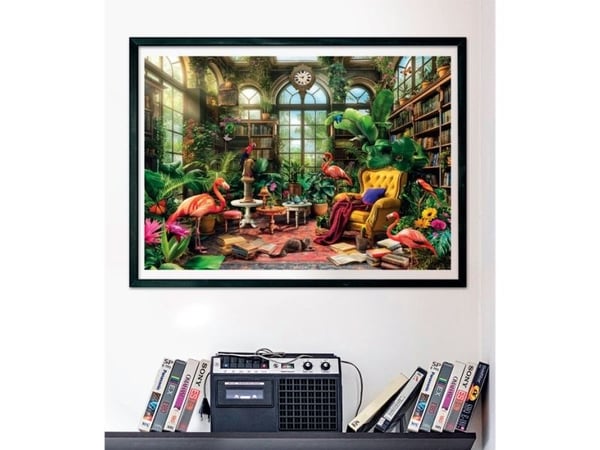 Clementoni Puslespil HQC The Greenhouse Library, 1000 brikker