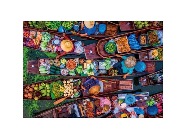 Clementoni Puzzle Compact Thai flytende marked 1000 stykker (39932)