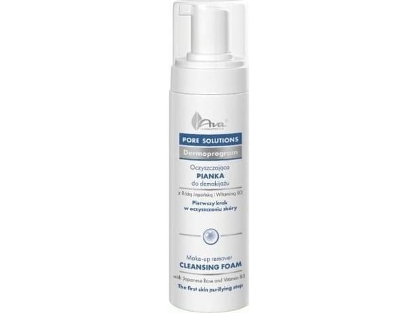 AVA LABORATORIUM rensende makeup remover-skum med japansk rose 150 ml