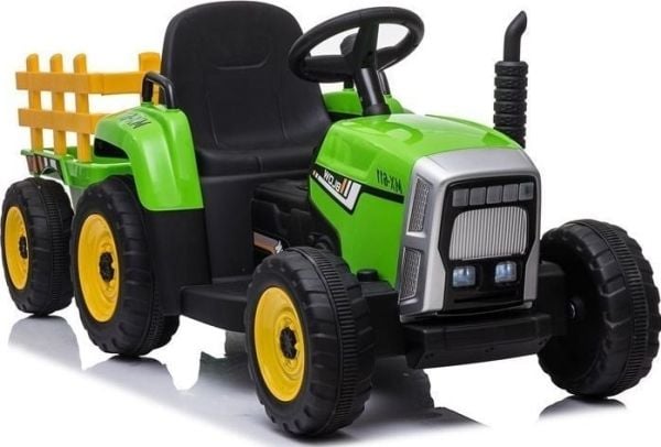 Lean Sport akkutraktori perävaunulla XMX611 vihreä
