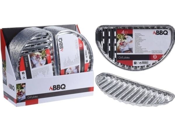 Affek Design grillplattor, set med 4 st 32x19 cm