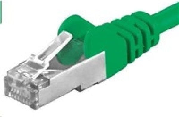 PremiumCord SP6ASFTP010G, 1 m, Cat6a, S/FTP (S-STP), RJ-45, RJ-45, Grønn