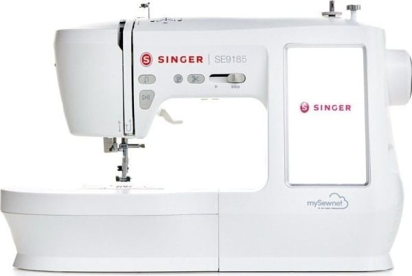 SINGER symaskin broderimaskin SE 9185 WiFi elektrisk ström vit