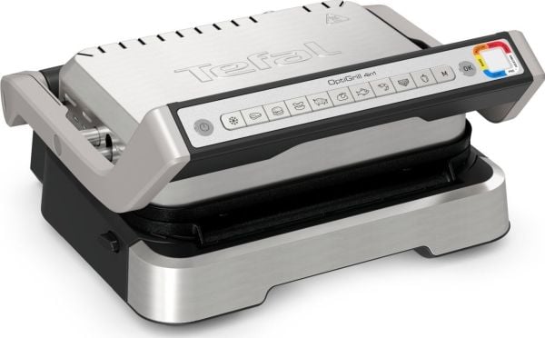 Tefal OptiGrill 4in1 GC774D30, Sort, Sølv, Rektangulær, Knapper, 1 zone(s), Hengslet Lokk, Status