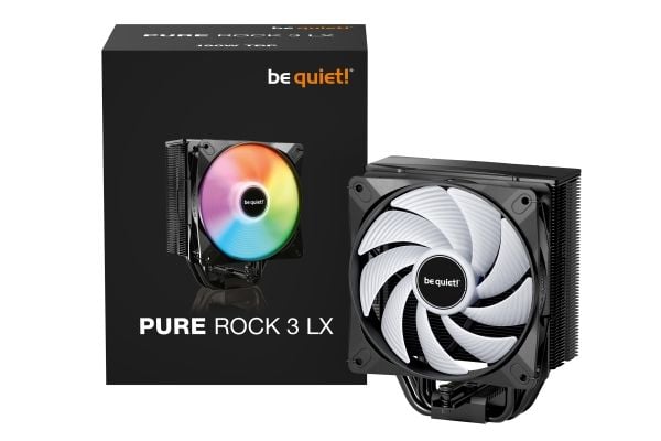 be quiet! Pure Rock 3 LX, Ilmanjäähdytin, 12 cm, 2000 RPM, 105,1 m³/h, musta