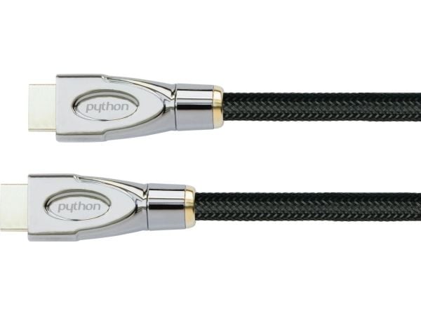 Python GC-M0251, 0,5 m, HDMI Typ A (standard), HDMI Typ A (standard), 38,4 Gbit/s, Ljudreturkanal (ARC), Svart
