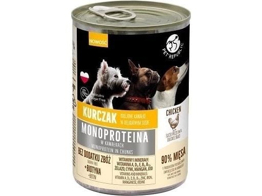 Pet Republic Monoproteinowa Karma Dla Psa Kurczak 400g