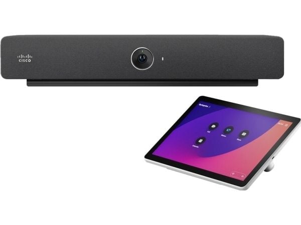 Cisco Webex Room Bar, Ryhmävideoneuvottelujärjestelmä, 12 MP, CMOS, 4K Ultra HD, 5x, Musta