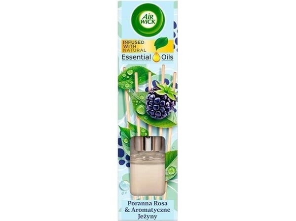 Air Wick Essential Oils duftpinner diffusor Morgenrosa og aromatiske bjørnebær 40 ml