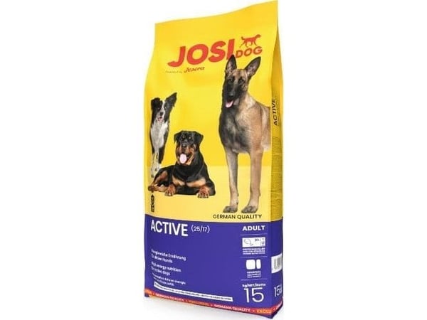 JosiDog Active Täysravinto aktiivisille aikuisille koirille, 15kg
