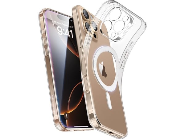 esr Zero Clear Case HaloLock, Cover, Apple, iPhone 16 Pro, 16 cm (6.3"), Transparent