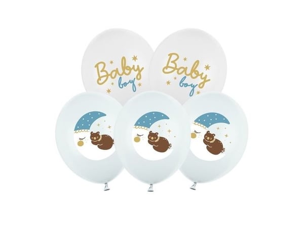 PartyDeco SB14P-338-000-6, Lekeballong, Flerfarget, Bilde, Bursdag, Universell, Rund