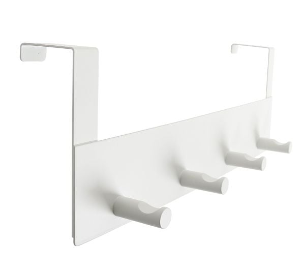 HOME It® dørknagerække med 4 knage 11,4 x 32 x 4,4 cm mat hvid