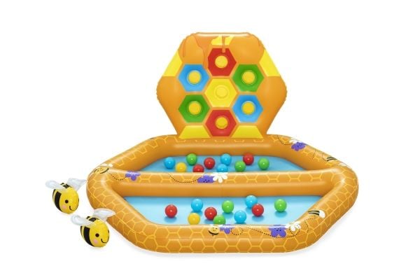 Bestway 52639, Oppblåsbart spillsenter, 1 år, Polyester, Polyvinylklorid (PVC), Flerfarget