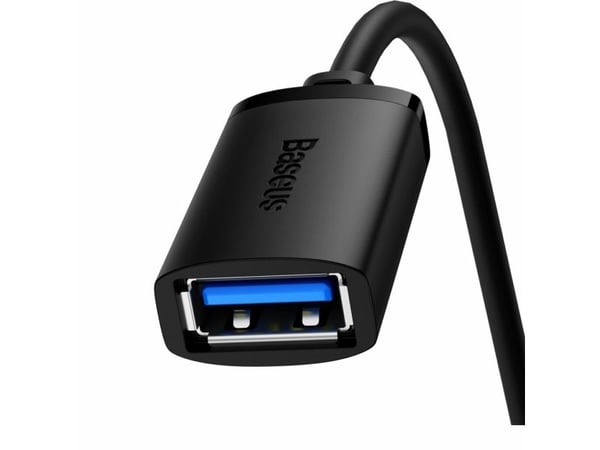 Baseus B00631103111-00, 1 m, USB A, USB A, USB 3.2 Gen 1 (3.1 Gen 1), 5 Gbit/s, Svart