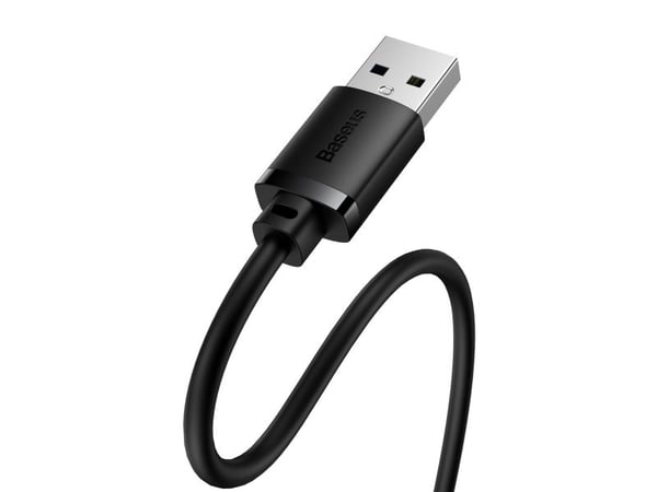 Baseus B00631103111-00, 1 m, USB A, USB A, USB 3.2 Gen 1 (3.1 Gen 1), 5 Gbit/s, Svart