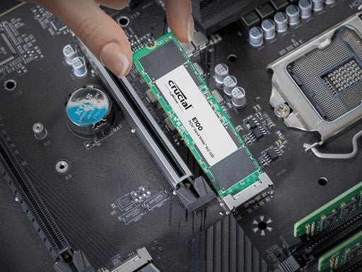 Crucial E100 - SSD - 1 TB - intern - M.2 2280 - PCIe 4.0 x4 (NVMe)