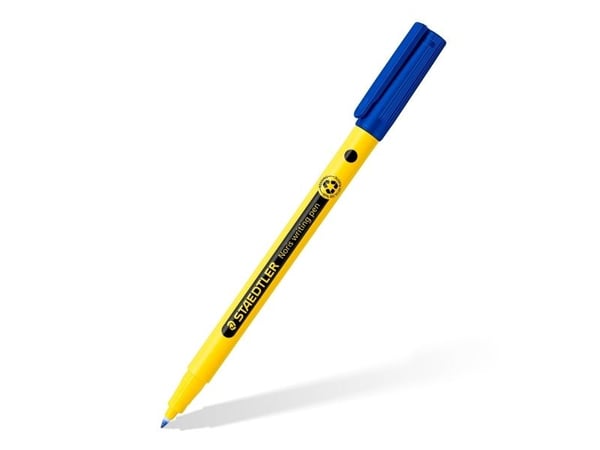 Staedtler Noris writing pen 307, Svart, Blå, Brun, Grønn, Rosa, Gult, Gult, 0,6 mm, Resirkulert plast, Rund, Vann-basert blekk