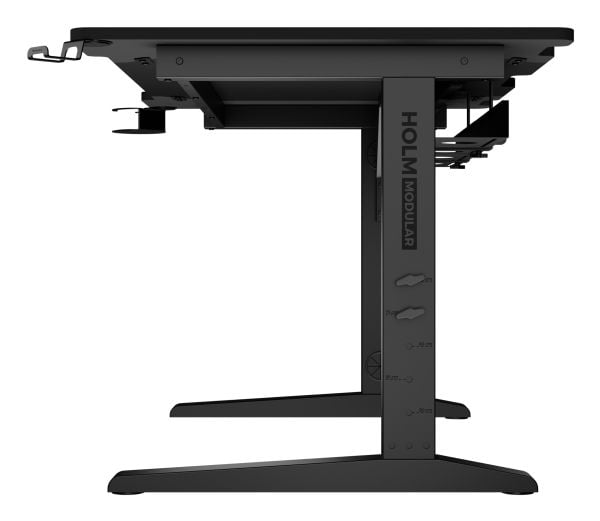 Genesis Holm Modular - Skrivbord - rektangulär - antracit, svart